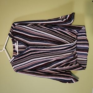 Women's Small Cleo Petites Striped Blouse